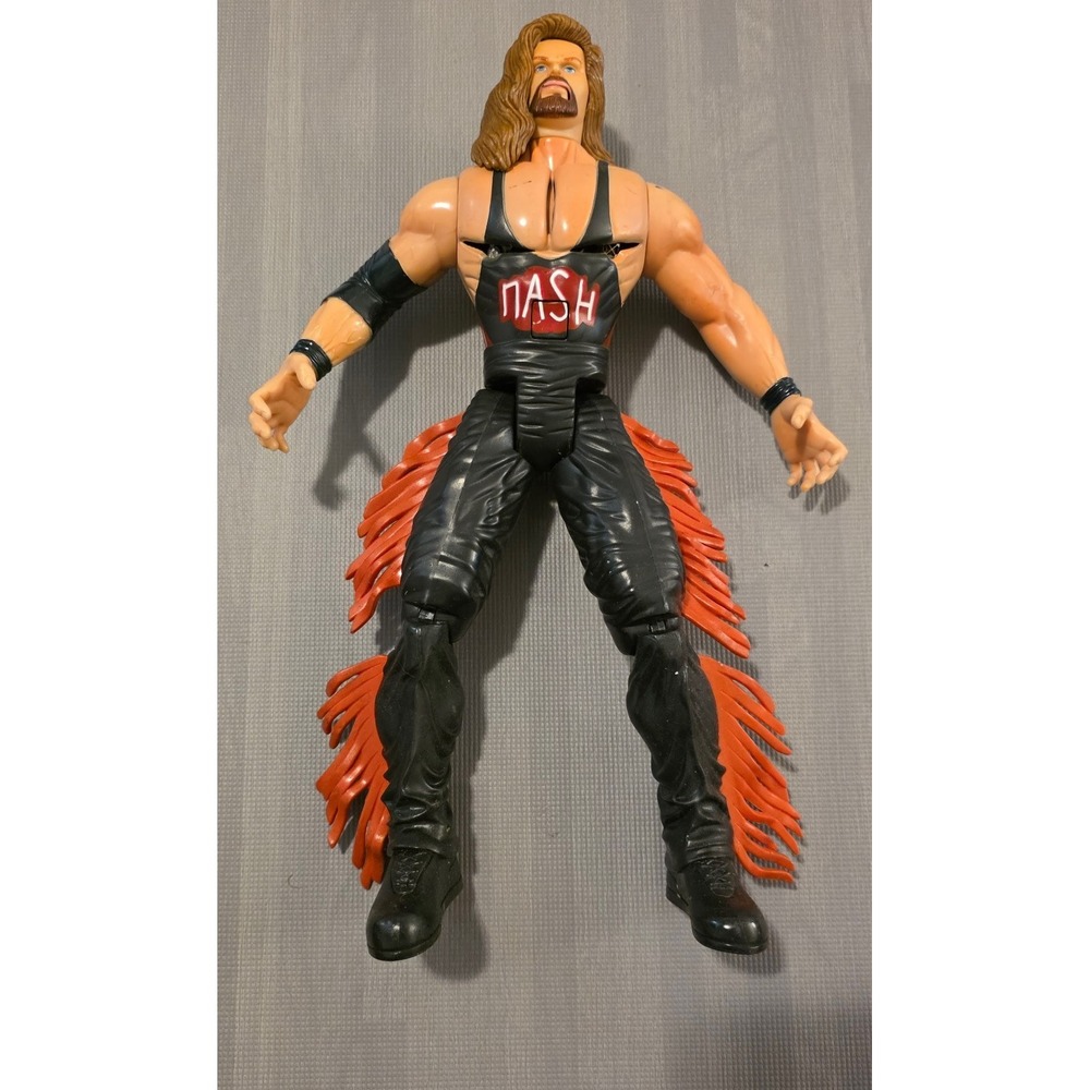 Vintage 1999 Toy Biz WCW Kevin Nash 7" Figure WWE Ring Announcer Series